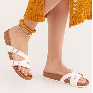 NIB! Birkenstock Yao Balance Sandals in White 39